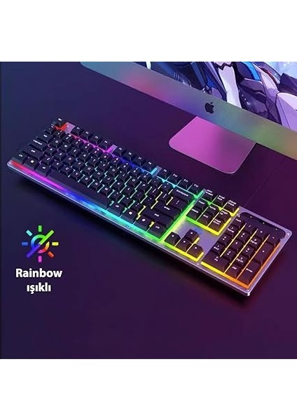 K100 Gaming Oyuncu Kablolu Klavye Ingilizce fiyatları