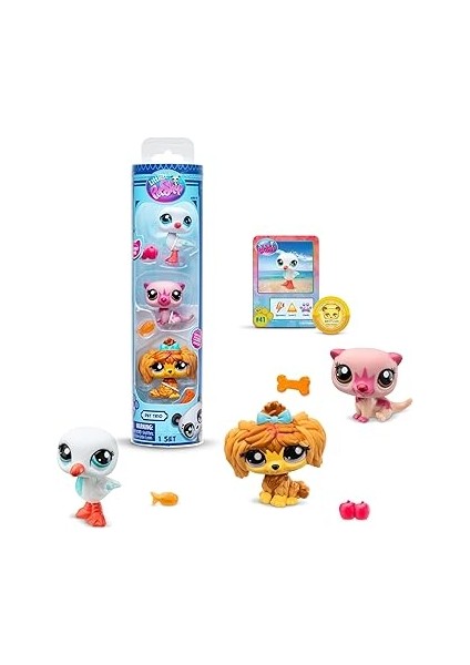 Pet Shop Bandai BF00617 3 Evcil Hayvanlı Paket, Aksesuar, Koleksiyon Kartı ve Sanal Kod, 7. Nesil, Evcil Hayvanlar #43#118#111, 4 Yaşından Büyük Çocuklar + fiyatları