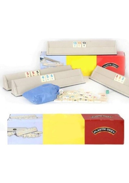 Plastik Okey Takımı Büyük Boy Seti Eser