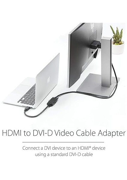 HDMI - DVI Adaptörü - HDMI Fişli ve DVI Soketli Mobil Dönüştürücü - 1080P Dvı-D Görüntü Çözünürlüğü - 20 cm Uzunluğunda Kablolu Dongle Formatında Bağlantı Kablosu (HDDVIMF8IN) fiyatları