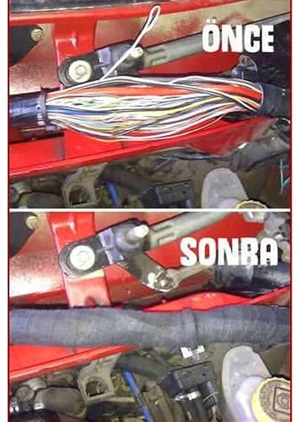 Tesa Tüylü Bant Polyester Bez Kablo Sarma Bandı 19 mm x 15 Metre Siyah fırsatları