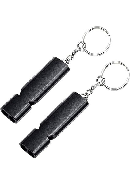 2 Adet Sos Acil Durum Imdat Deprem Düdüğü Alüminyum Islık Anahtarlıklı Balıkçılık Avcılık Kamp Yürüyüş Düdüğü, Metal Düdük