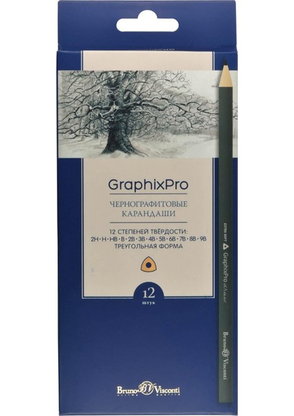Visconti "graphixpro'' Kurşun Kalem Seti. 9 Adet (2h-9b)
