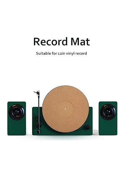 Plak Çalar Paspas, 12 Inç Pedi Yumuşak Mantar Anti -Static Nicen -Kayma Dönüşü Slipmat Pad Çapı 295MM Kayıt Çalar Koruyucu Mat Ev Kayıt Çalarlar fiyatları