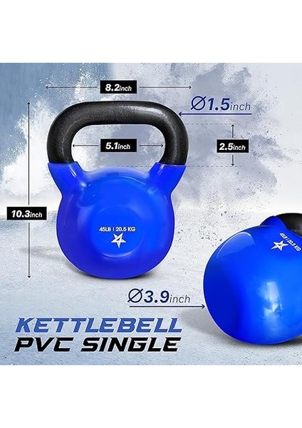 2-22KG Kettlebell/kugelhantel Aus Gusseisen Mit Vinylbeschichtung fiyatları