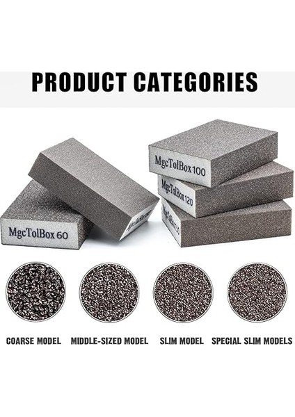 12 Adet Zımpara Süngeri,6 Farklı Zımpara Süngeri Ahşap Yıkanabilir ve Yeniden Kullanılabilir, Zımpara Kağıdı Seti Çeşitli Malzemelerin Parlatma Için Uygun modelleri