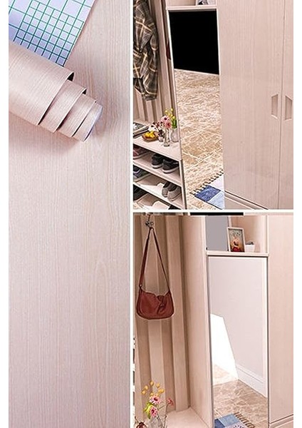 Ahşap Görünümlü Yapışkanlı Folyo Tezgah Dolap Mobilya Kaplama Folyosu 1 Metre x 60 cm fırsatları