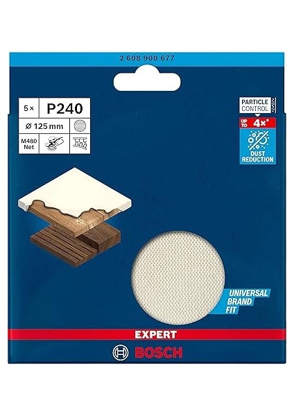 5 x Expert M480 Zımpara Ağı (Ahşap Üzerine Boya Için, Sert Ahşap, Ø 125 Mm, Granülasyon 240, Profesyonel Aksesuar Eksantrik Zımpara, Titreşimli Zımpara) fiyatları