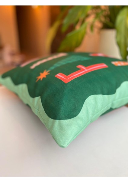 Fa La La La Yazılı Yılbaşı Temalı Kırlent Kılıfı - Yılbaşı Kırlent Kılıfı - Christmas Kırlent Kılıfı fırsatları