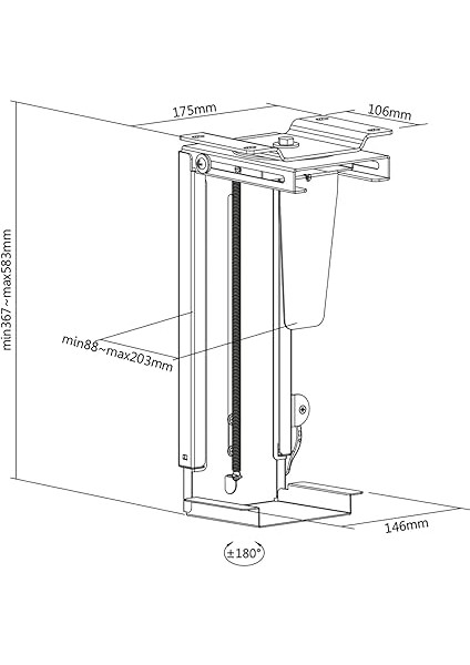 Assmann Masa Montajı Için Evrensel Bilgisayar Tutucu modelleri