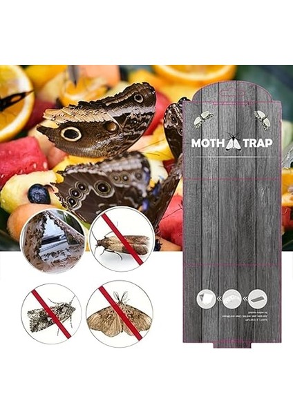 5'li Set Kendinden Yapışkanlı Güve Tuzağı, Feromonlu, Mutfak ve Elbise Dolabı Için Kiler Güvelerine Karşı Etkili Çözüm modelleri