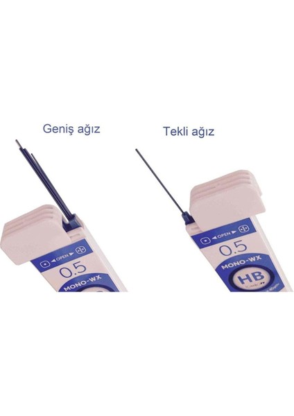 Mono-Wx Profesyonel Uç 0,5mm 40UÇ/TÜP, 2b fiyatları