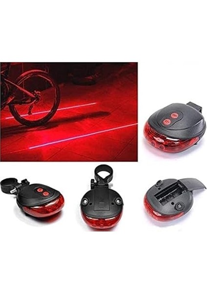 Sports Bisiklet Arka Stop Lambası Lazer Şeritli LED Işık fiyatları