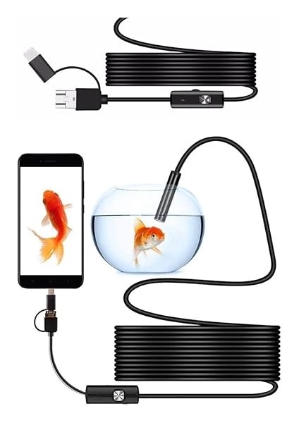 Endoskop Kamera Arama Motor Içi Su Geçirmez Aralara Girebilen Tesisat Kamerası (10 Metre) fırsatları