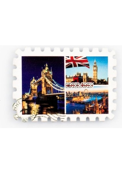 Londra Temalı Pul Magnet