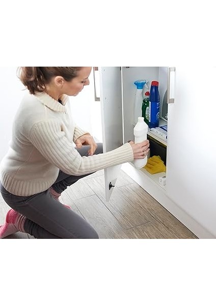 Akıllı Dolap Kilidi - 05-Scl1-0-00-50-11 - Kompakt Tasarım - Otomatik Kilitleme - Anahtarsız - Çocuk Güvenlik Kilidi - Ofis Çekmeceleri - Alet ve Ecza Dolaplarını Kilitleyin fırsatları