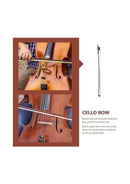 Doğal At Kılı ile Yapılmış Yayı Ahşabı Dayanıklı ve Esnek Profesyonel ve Başlangıç Kullanımı Için Uygun Müzik Aleti Aksesuarı modelleri