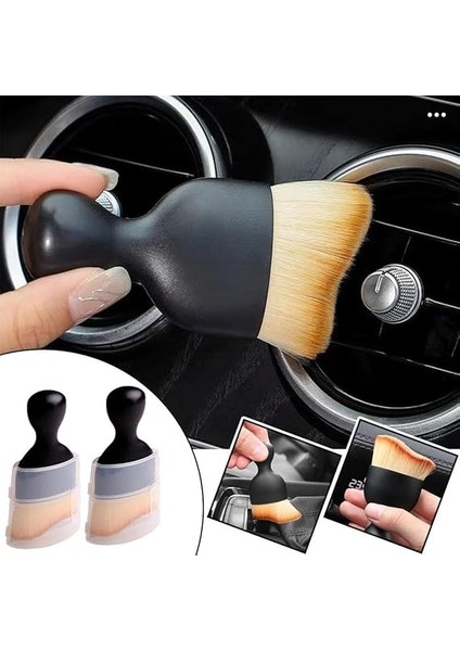 2 Adet Araba Detaylandırma Fırçaları, Oto Iç Yumuşak Tüy Alma Fırçası,kapaklı Araç Aracı,araba Temizleme Fırçası Iç fiyatları