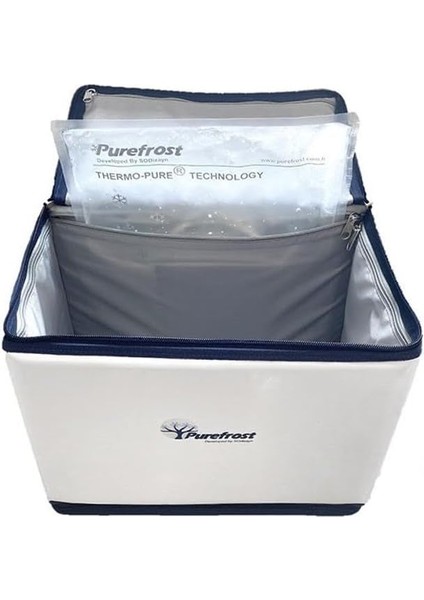 PF15 Thermo-Pure® Teknolojisi ile Elektriksiz&amp;buzsuz Hızlı Soğutma / 16 Saat Soğuk Muhafaza Katlanır Outdoor Kamp Piknik Termal Termos Buzluk Soğutucu Çanta + 6 Adet Thermo-Pure® Jel Paket