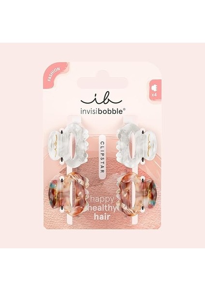 Clipstar Petit Bijoux S Saç Tokası Seti, 4 Zarif Saç Tokası Nötr Renklerde, Hairlovetech ile Nazik Tutuş, Sağlıklı Saçlar Için Stil ve Bakım fiyatları