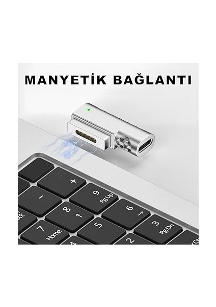 To Magsafe 2 ile Uyumlu 85W A Kadar Destekli L Model Şarj Çevirici Adaptör fırsatları