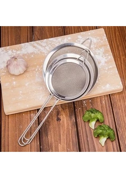 Paslanmaz Çelik Pratik 4'lü Çay Süzgeci Sebze Makarna Un Süzgeç fırsatları