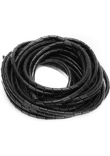 Spiral Tel Sarma Kablosu Esnek Kablo Düzenleyici Siyah Pvc 10 Metre Φ8mm Kablolama Bilgisayar Odası modelleri