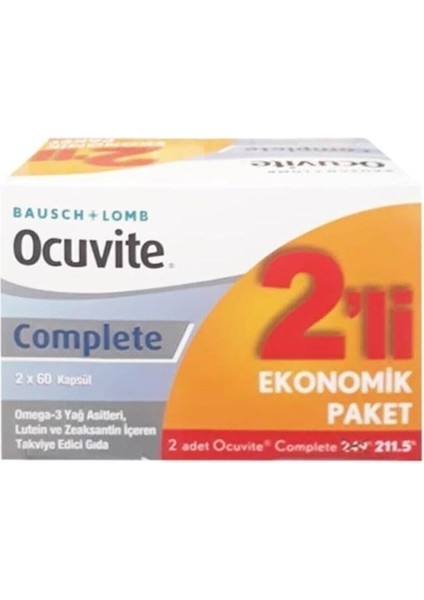Complete 60 Kapsül - 2'li Fırsat Paketi fiyatları