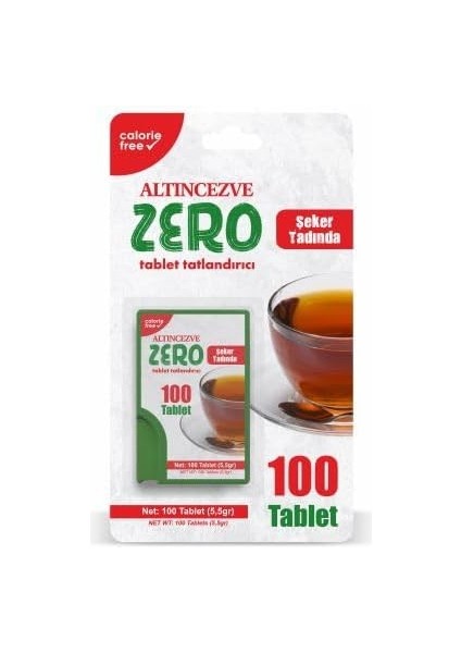 Zero Tablet Tatlandırıcı 100 Tablet fiyatları