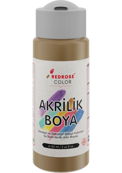 Rose Açık Kahverengi Akrilik Boya 60 ml