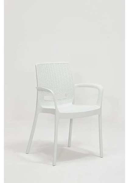 Rattan Lüx Dikdörtgen Beyaz Masa Takımı Bahçe&amp;balkon fiyatları