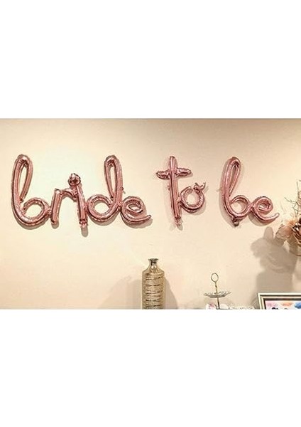 Gitti Rose Gold El Yazılı Bride To Be Folyo Balon modelleri