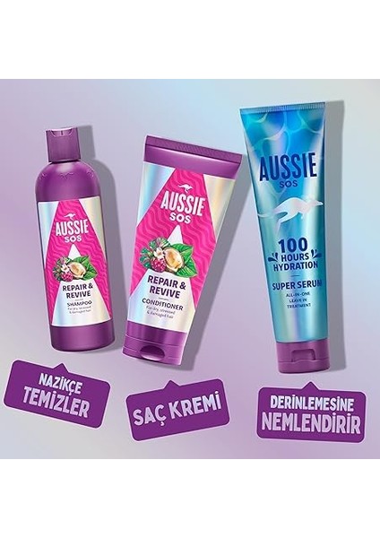 Sos Repair &amp; Revive Kuru, Yıpranmış ve Hasar Görmüş Saçlar Için Saç Kremi 350ML indirimleri