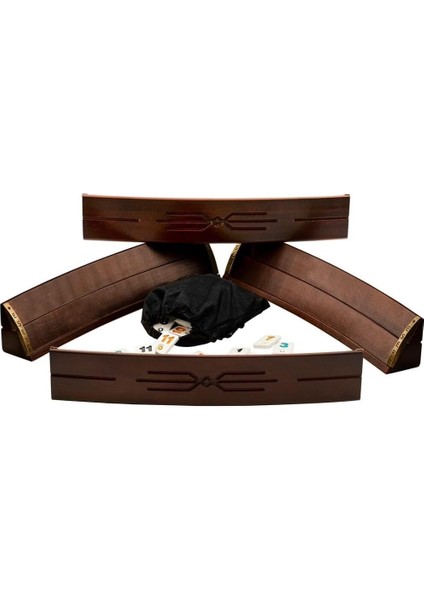 Oval Lüx Yüksek Kalite Birinci Sınıf Ağaç Okey Set