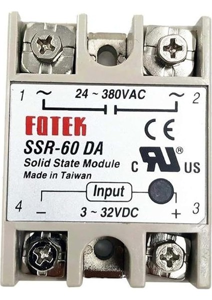 Robotik SSR-60DA Ssr Solid State Röle 60A (Katı Hal Rölesi)