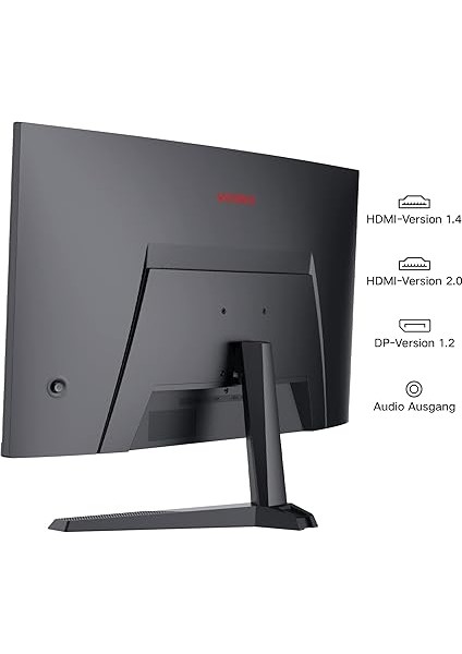 Monitör 27E6QC 27 Inç, 165Hz, Qhd, 2560*1440, 1ms, Va, Adaptive Sync, Monitörler,gaming,hdmı 2.0*2, Dp 1.2*1, Eğilmek, -5~15°, Yukarı ve Aşağı, Görme Açısı 178°, VESA，75*75MM, Kırmızı Siyah modelleri