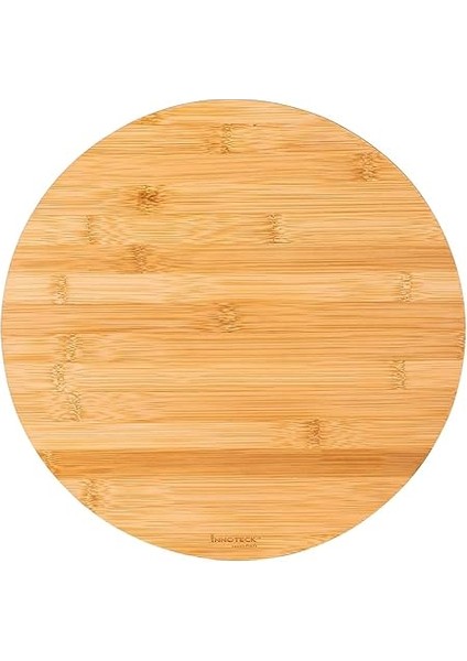 34CM Dönerli Bambu Yuvarlak Pizza ve Sunum Tepsisi, 360 Derece Dönebilen Kahvaltı Sunum, Pizza Sunum ve Börek Sunum Tepsisi fiyatları