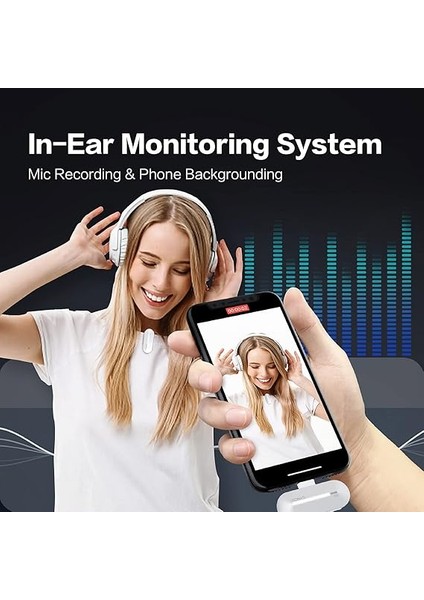 P2L Lavalier Mikrofon 2,4 G Kablosuz Mikrofon Sistemi 2 * Vericili + 1 * Mini Aydınlatma Alıcısı + 1 * Kablosuz Şarj Kutusu 150 M Menzilli Dahili Batarya iPhone iPad Için (Taş Mavisi) fiyatları