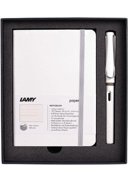 B4B-19B-M Yumuşak Kapak A6 Beyaz ve Beyaz Dolma Set