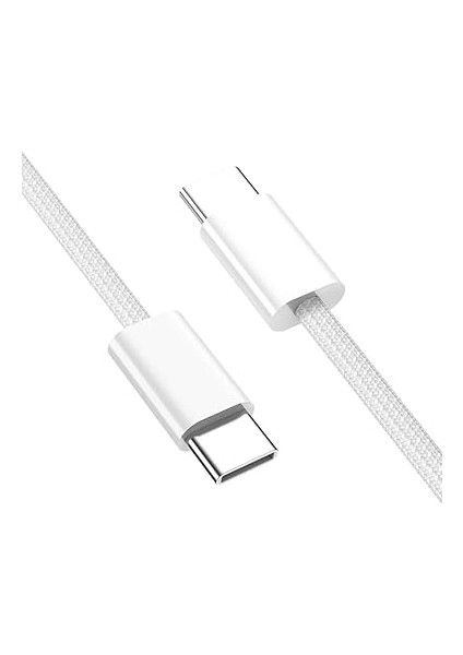 15/16 ve Android Için Type C-C, 60WATT Pd, Örgülü, Hızlı Şarj Kablosu (100 Cm) modelleri