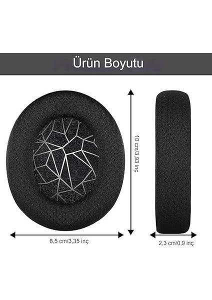 Steelseries Arctis 1 3 5 7 9 9x Pro Uyumlu Kulaklık Süngeri Pedi Kulaklık Yastığı Ped (Siyah-Beyaz) indirimleri