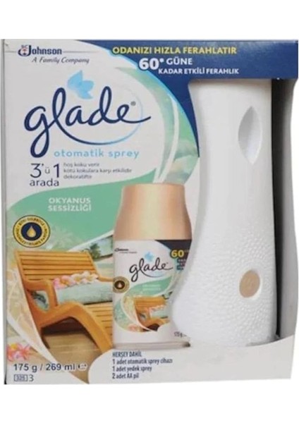 Otomatik Sprey Cihazı &amp; Yedek Okyanus Ferahlığı Sprey 269 ml