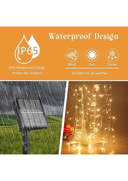 Dış Mekan Için Solar String Işıklar, 200 LED 72 Ft Güneş Işığı Dış Mekan Su Geçirmez 8 Modlu, Güneş Işığı Dış Mekan Veranda Ağacı Noel Partisi Düğün Dekoru Için (Sıcak Beyaz) fırsatları