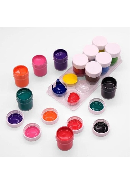 Boya 12 Renk x 20 ml Su Bazlı Tüp 1 Paket Südor Guaj Boya Seti Şişe Içerisinde 12 Li fiyatları