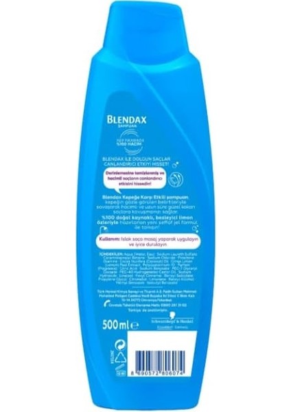 Kepeğe Karşı Etkili Limon Özlü Şampuan, 500 ml modelleri