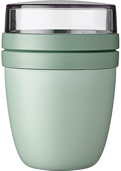 - Ellipse Yemek Kabı, Pratik Müsli Bardağı, Yoğurt Bardağı, To Go Bardağı, Derin Dondurucu, Mikrodalga Fırın ve Bulaşık Makinesi Için Uygundur - 500 ml - Nordic Sage