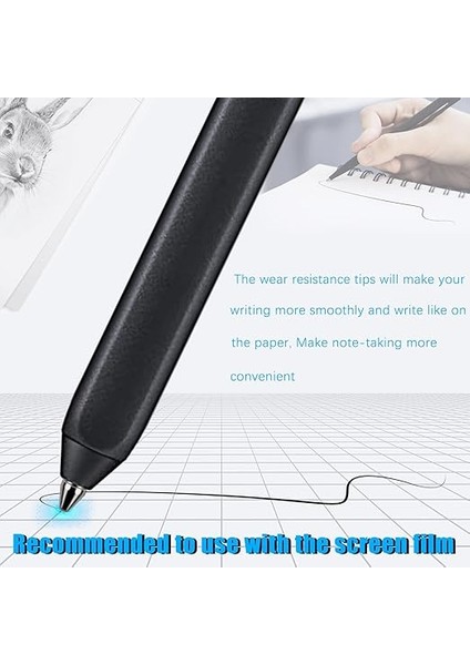 Evrensel Fit Aşınmamış Ince Titanyum Alaşımlı Ince Kalem Uçları Boox Pen 2 Pro, Ireader, Iflyytek, Lamy Al-Star Dijital Kalem, Ereader Dijital Kalem Için Tükenmez Kalem Değiştirme Ipuçları, 2 Adet fırsatları