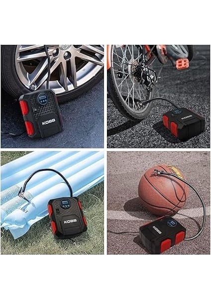 KB200 12VOLT 150 Psı Ayarlanabilir Dijital Basınç Göstergeli Hava Lastik Şişirme Pompası fiyatları