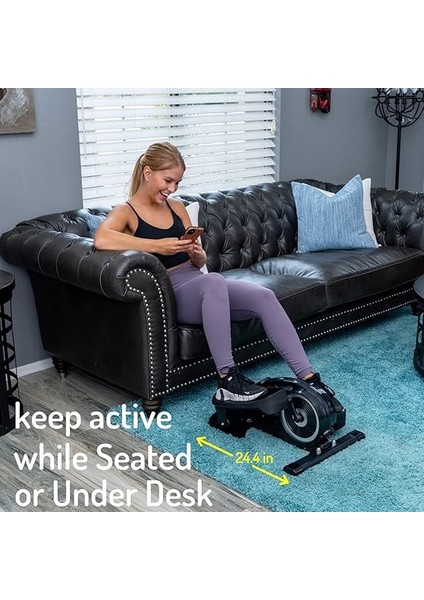 Masa Altı Sessiz Manyetik Dirençli 2ın1 Taşınabilir Eliptik Makine Ekranlı Kondisyon Bisikleti modelleri