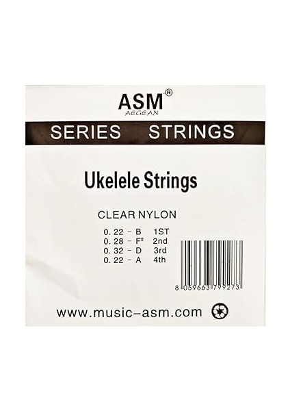 Asm Aegean Ukulele Teli Takım Şeffaf modelleri